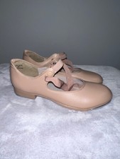 Capezio Tap Dance Shoes Size 6M Beige