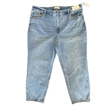 Abercrombie & Fitch Pants Womens Sz 34/ 18S Short NEW WITH TAGS Casual Mom Jean