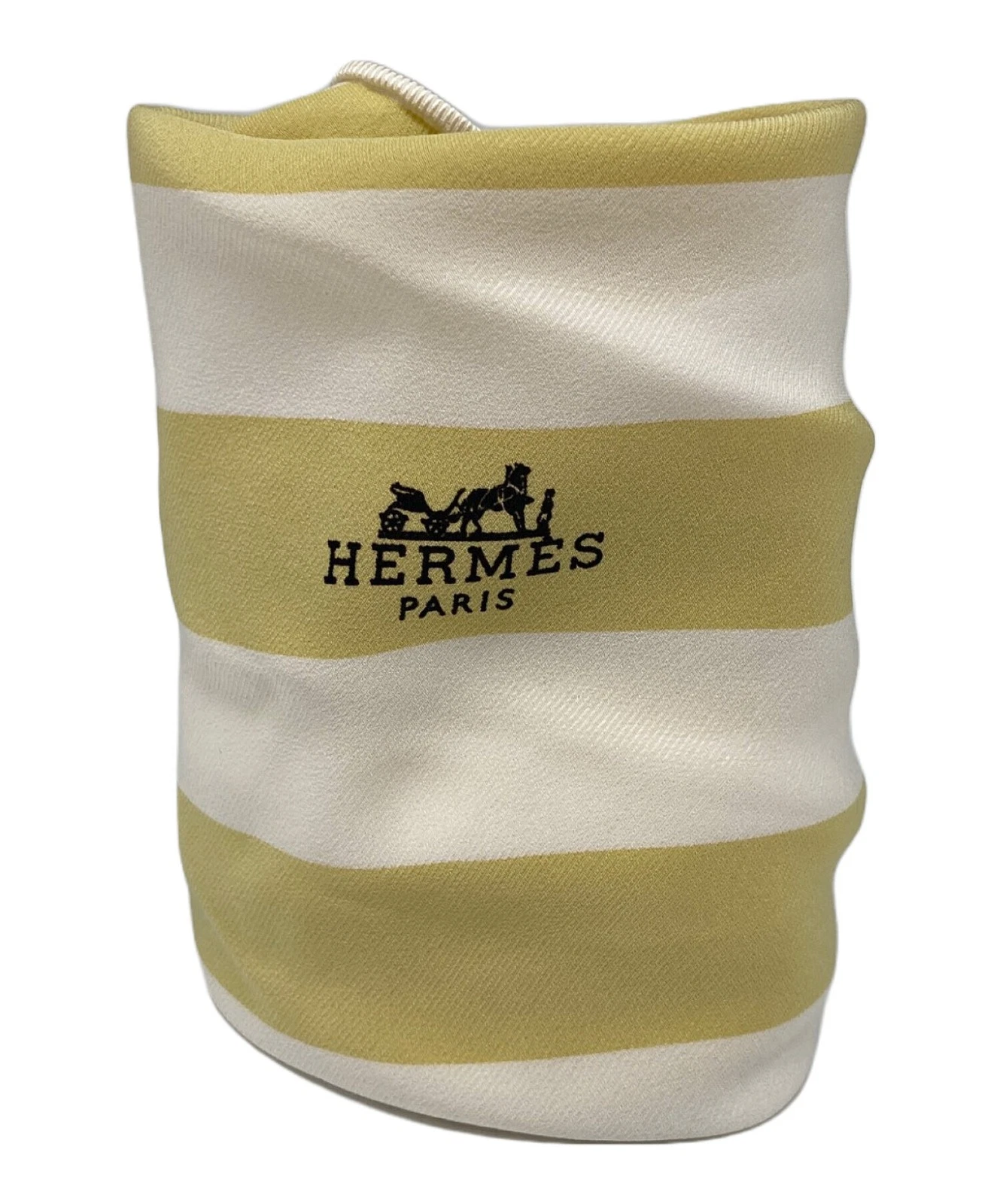 Hermes — HERMES Yellow Silk Scarf France Luxury Fashion Authentic Used SR1859