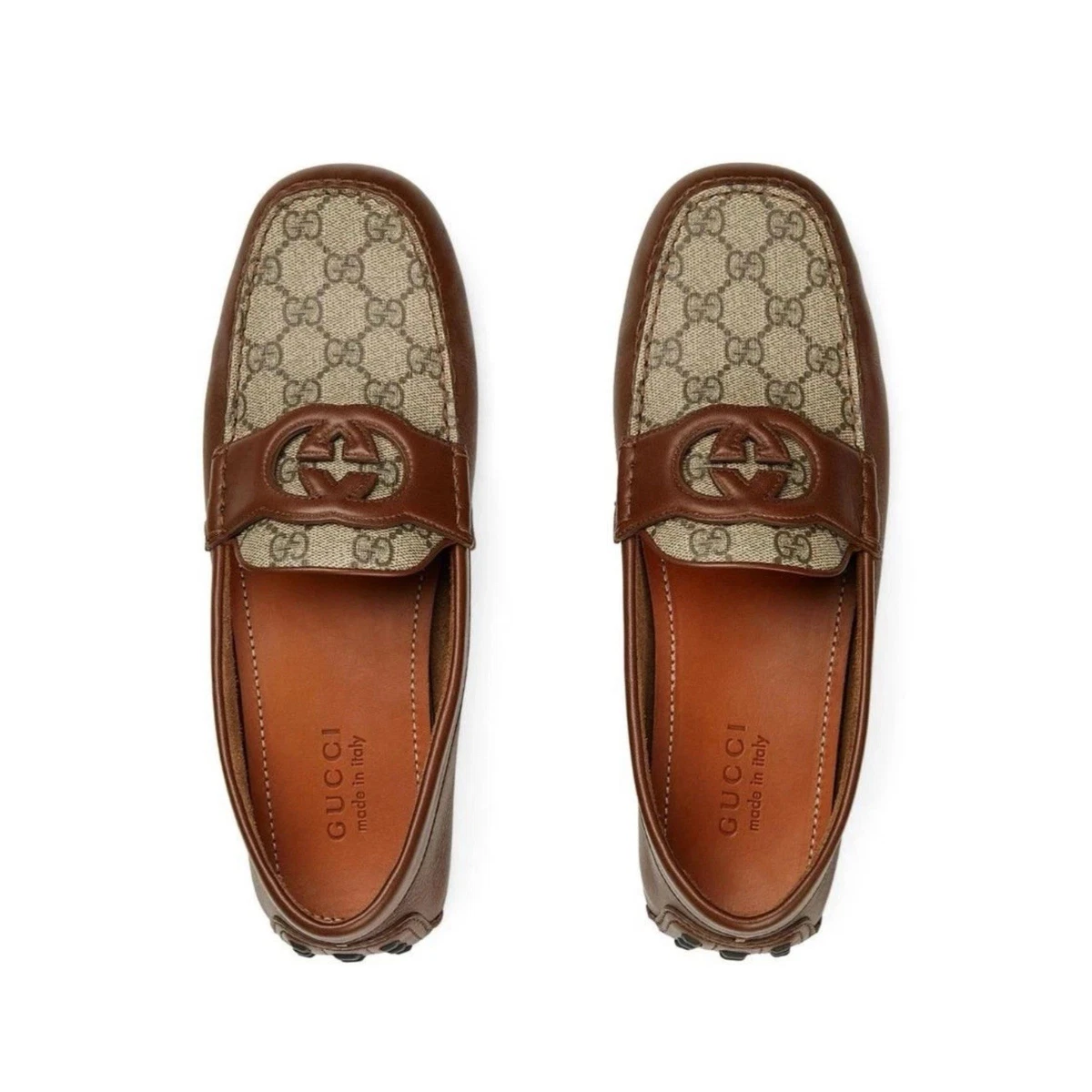 Gucci M Moccasin Leather Upper Casual Shoes for Men for sale | eBay