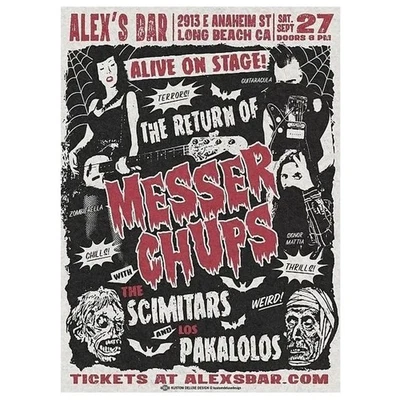 The Return Of Messer Chups Live At Alex’s Bar September 27 2013 Poster