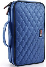 CCidea 96 Capacity CD/DVD Case Holder Portable L6'' W6'' H2.5'', 96-Blue