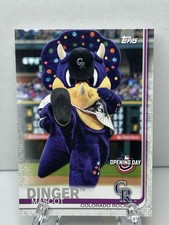 Topps 2019 Opening Day Mascots Insert Dinger M-17 Colorado Rockies Baseball