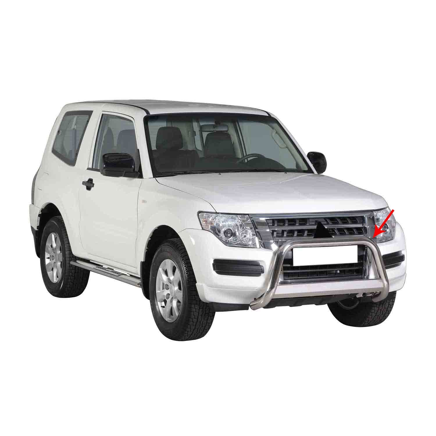 Pare-buffle Pajero 2015-2021 pour l'aventure en acier 63mm