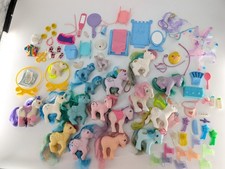 Huge Lot of 18 Vintage G1 My Little Pony 1980s with Accessories Used Played