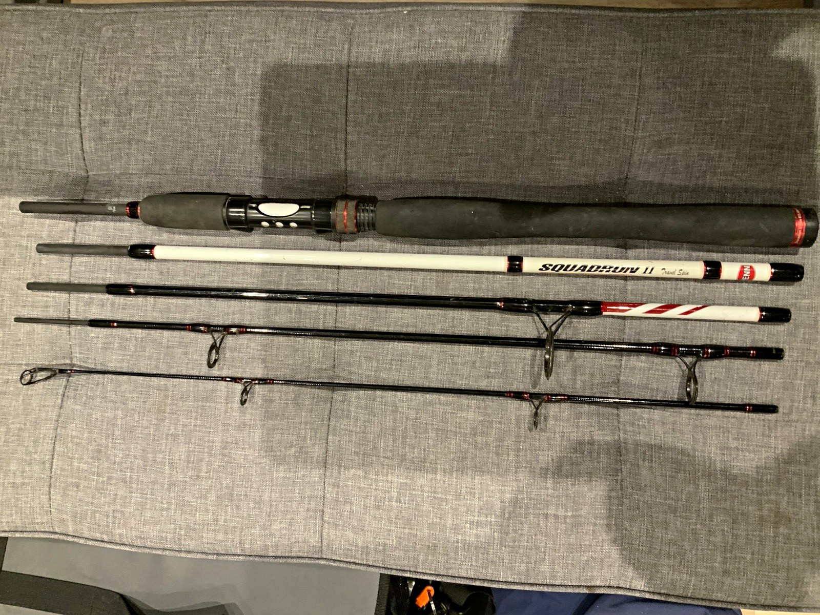 Penn Squadron II Travel Spin 7ft 5pc Spinning Rod Carbon Fibre Fast Med Heavy