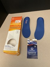 Powerstep Pinnacle Orthotic Insole Level 4 Blue M 4-4.5A. W 6-6.5A. New In Box