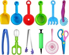 12 Pcs Sensory Bin Filler,Sensory Bin Tools, Fine Motor Skills Handy Scooper Set