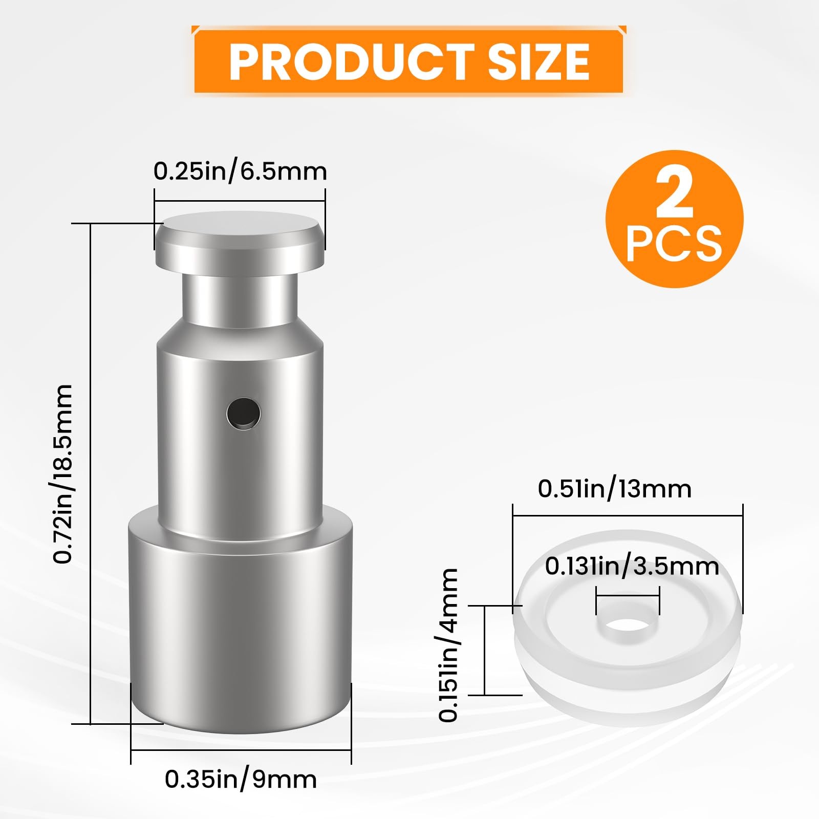 2 pcs Universal Replacement Floater and 4 pcs Sealer Pressure Cooker Parts and A
