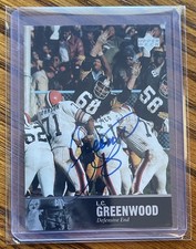 1997 Upper Deck NFL Legends L.C. Greenwood Autograph Auto #AL-108 Steelers