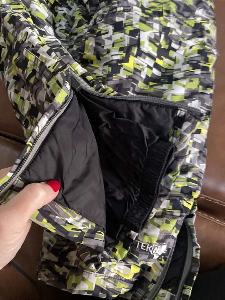 Pantalones de nieve llbean para niños talla 6x-7 verde negro blanco gris  Foto 4 de 4