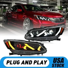 LED Headlights For Honda Accord 2016-2017 Sedan DRL Start Animation Devil Eyes