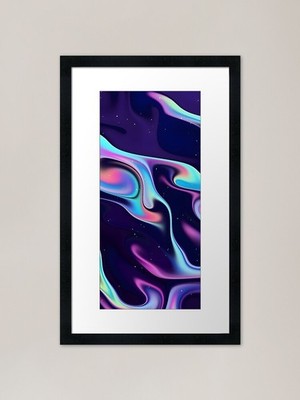 Flüssiger Pastell gerahmter Kunstdruck gerahmtes Wandbild Poster Leinwanddruck Bild