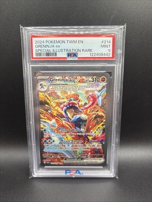 Pokémon TCG Greninja ex Twilight Masquerade 214/167 PSA 9 | eBay