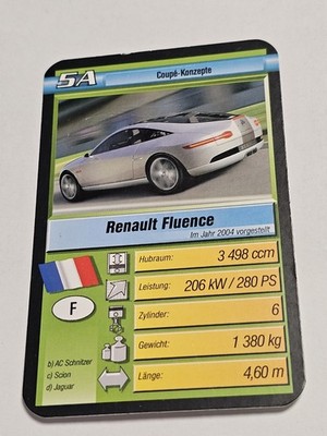 Renault Fluence - 5A  - Einzelkarte - Quartett  (5)