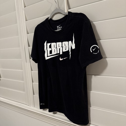 Used LEBRON JAMES Nike Shirt 2016 2017 HOMECOMING KING TOUR Black Dri Fit M - Picture 7 of 9