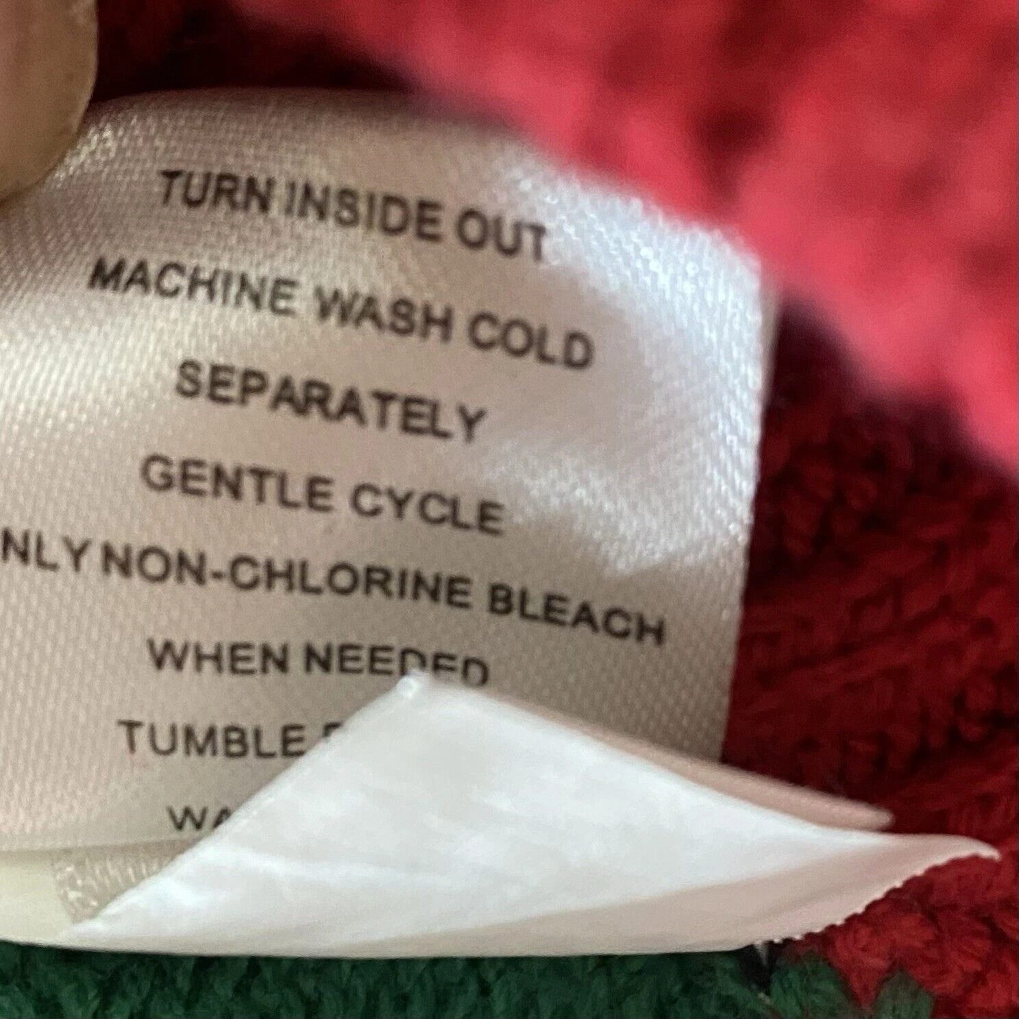 Ugly Christmas Sweater Size Medium Green Santa Snowflake Holiday Cotten Blend