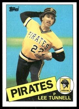 1985 Topps #21 Lee Tunnell Pittsburgh Pirates baseball card