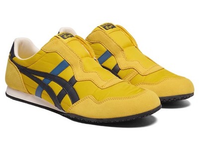 1183C615-750 Onitsuka Tiger Serrano Slipper Sonnenblumengelb/Indigo Navy...