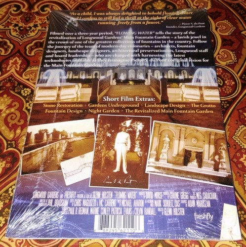 Flowing Water Rebirth Of Longwood Gardens DVD /Blu Ray Slim Cardboard Case Movie - Imagen 2 de 3