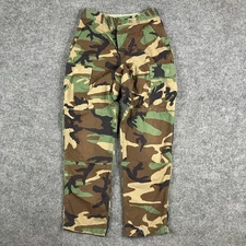 Military Cargo Pants Mens Size 28 Woodland Camo Ripstop Combat Tactical Hot