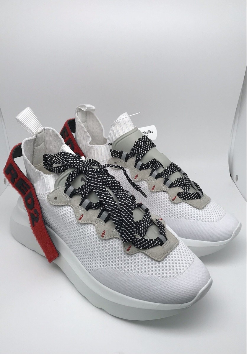 DSQUARED2 ICON ホワイト スニーカー 37 DSQUARED2 Icon logo-print low-top Sneakers | White | FARFETCH