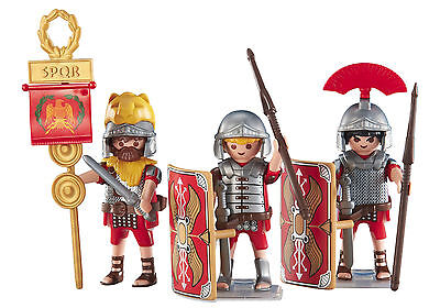 Playmobil 6490 3 Roman Soldiers  Legionnaires  NEW Add On item