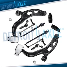Front Lower Control Arms Sway Bars Tie Rods for 2010-2012 Ford Flex Lincoln MKS