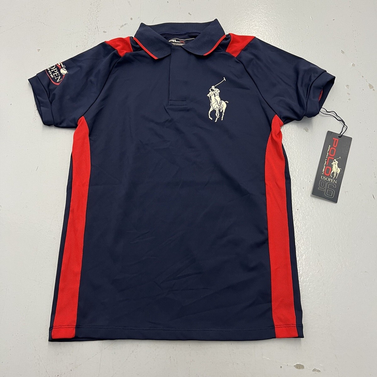NWT Vintage Ralph Lauren RLX US Open Tennis 2006 Blue Red NWT Vintage Ralph Lauren RLX US Open Tennis 2006 Blue Red