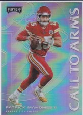 PATRICK MAHOMES II Playoff RARE PRIZMS $$ VARIATION Call to Arms Football Card!