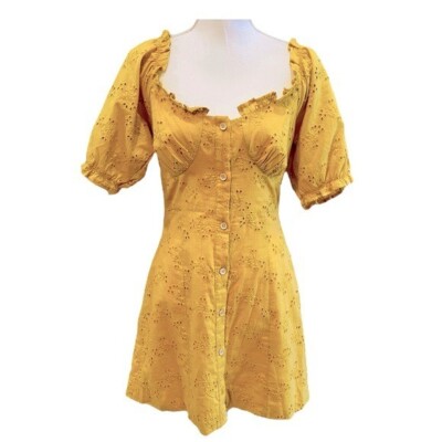 chinese dress ladies Skarlette Mini Dress Yellow main image 1