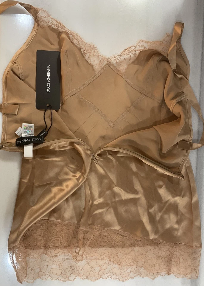 Top Dolce & Gabbana Camisola Seda Encaje Recortado Foto 3 de 4