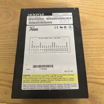   Vintage Tomahawk 3391NS 9.1GB Micropolis