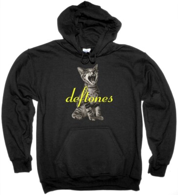 DEFTONES Band ADRENALINE Heavy Cotton Black Hoodie For Men C006