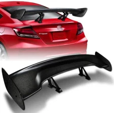47" Universal Adjustable Rear Trunk Spoiler Wing GT-Style Carbon Fiber Color