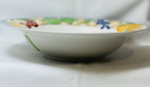 Sango "DELIGHT" 4869 Rim Soup/Pasta Bowl Fruits On Border Oven Safe 9 1/4" D - Picture 9 of 11