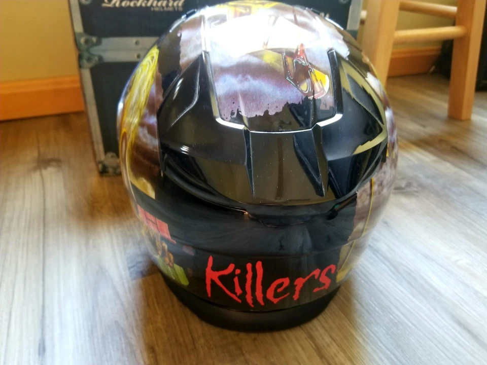 Casco Rockhard Iron Maiden cara completa nuevo auténtico con licencia raro Foto 3 de 4