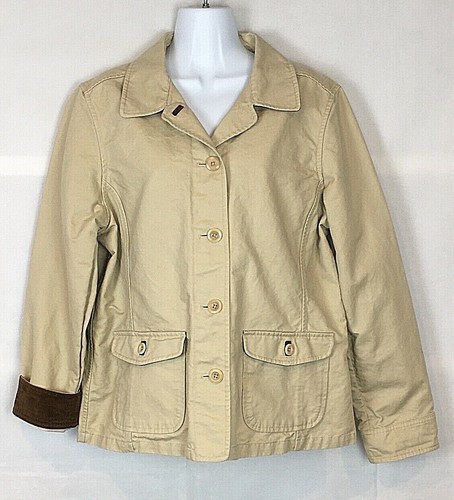 Safari Blazer Cotton Barn Jacket Size 