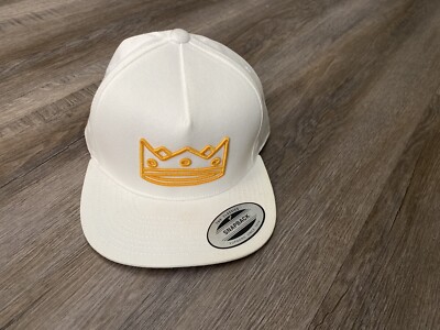 Men’s Baseball Cap SnapBack Adjustable Marquis Gold Crown White Green