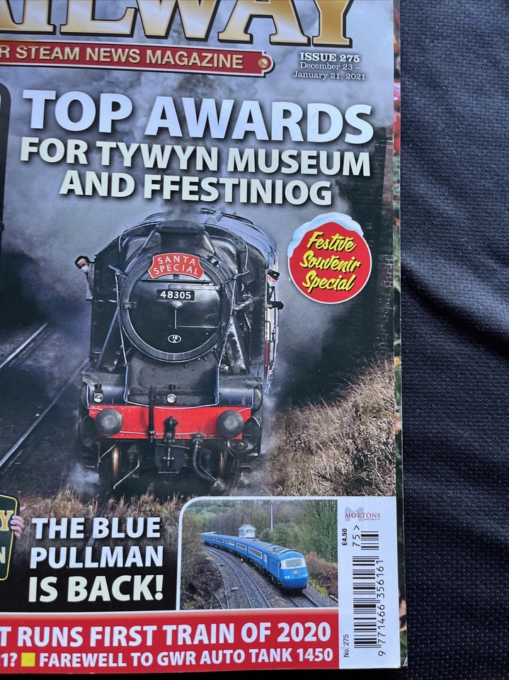 Heritage Railway The Brighter Steam News Magazine No. 275 Dec 23- Jan 21 2021 - Image 3 of 4