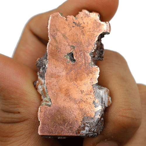 45,3 g lastra di cristallo lucido minerale di rame nativo naturale dal Michigan, USA ~ 51,8 MM - Foto 11 di 12
