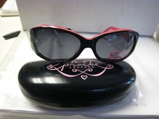 PHOEBE COUTURE Polarized Sunglasses-Women's P405-BLACK -NWT-58-16-130 sz W/CASE