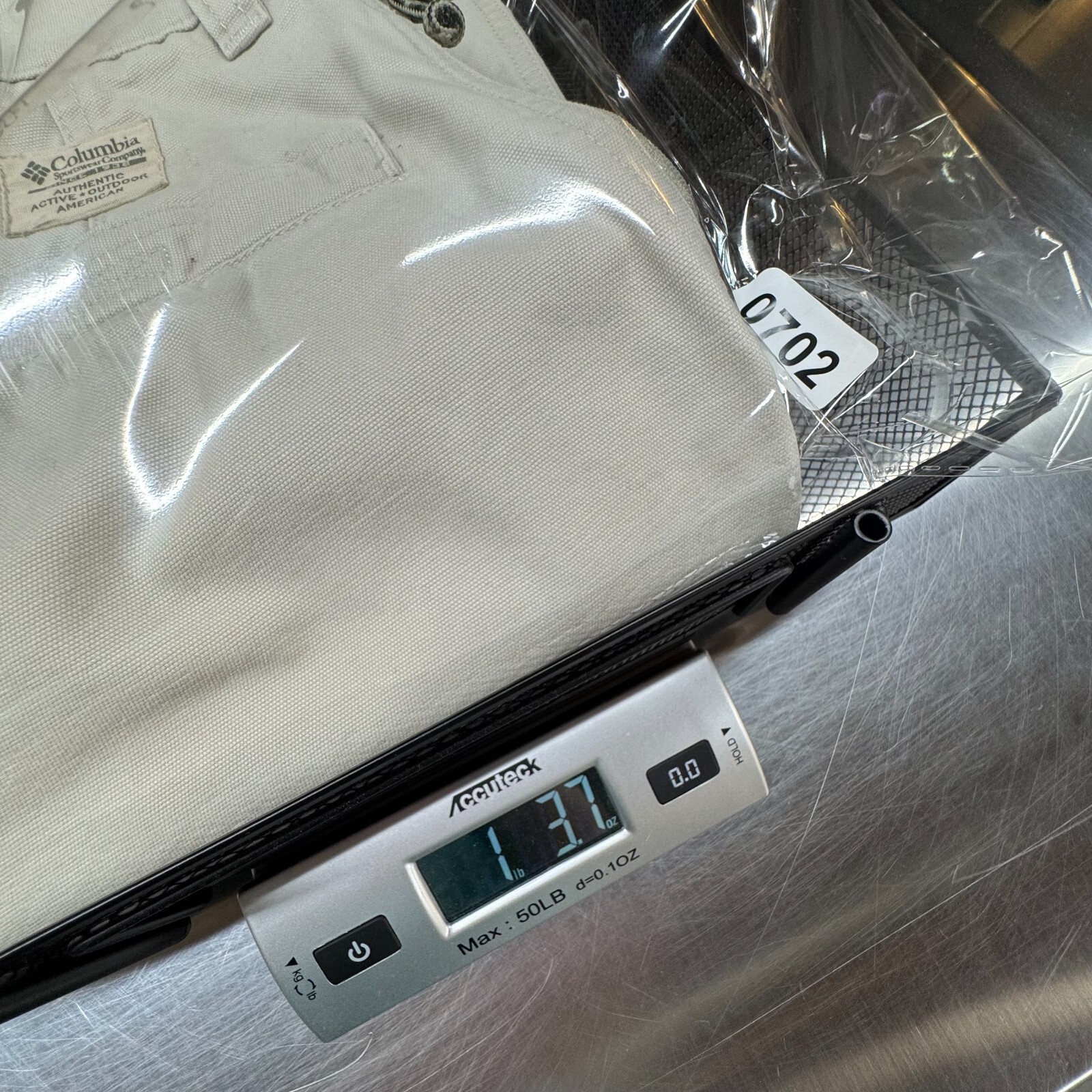 Columbia ROC Hiking Pants Men 33 Khaki Straight Utility Casual Work Zip Pocket