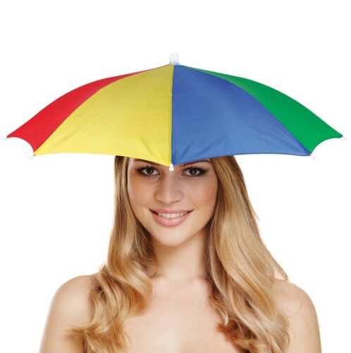 Paraguas Sombrero para Disfraz Multicolor Lluvia Gorro Nuevo