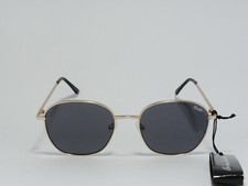 QUAY AUSTRALIA JEZABELL CLASSIC ROUND OVERSIZED SUNGLASSES GOLD/SMOKE 10225 NEW