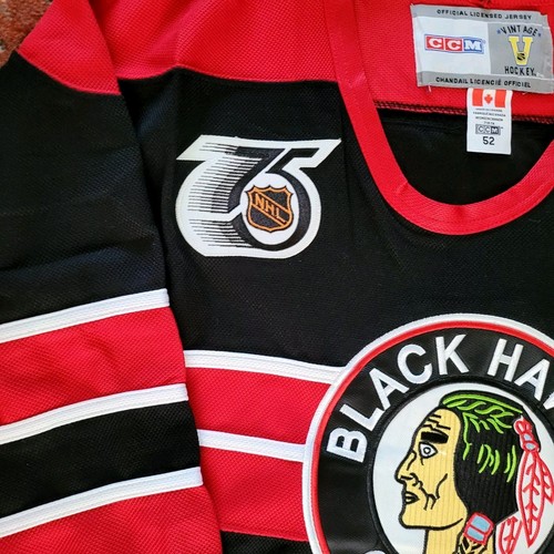 Vintage CCM Chicago Blackhawks Bill Mosienko #8 Hockey Jersey Size 52 - Picture 11 of 13