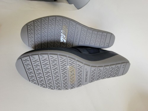 Vionic donna Judy ortopedica blu Mary Jane taglia 7,5 nuova zeppa comoda slip on - Foto 6 di 7