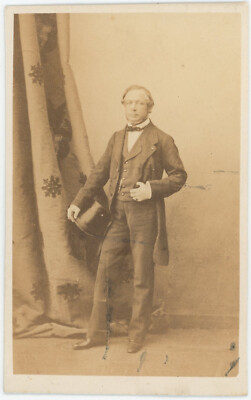 CDV um 1860. Porträt eines Mannes zu identifizieren von Gustave Le Gray in Paris.