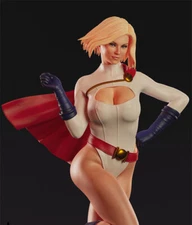 Power Girl 3D Print Garage Kit Figure Model Kit Unpainted Unassemble GK 1/8 1/6