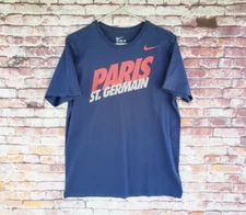 🔥 Paris Saint-Germain FC Nike Blue Shirt Men's Medium M PSG St.-Germain